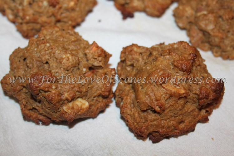 Coffee-Almond Scones. Large almond chunks, subtle coffee flavor...what's not to love?