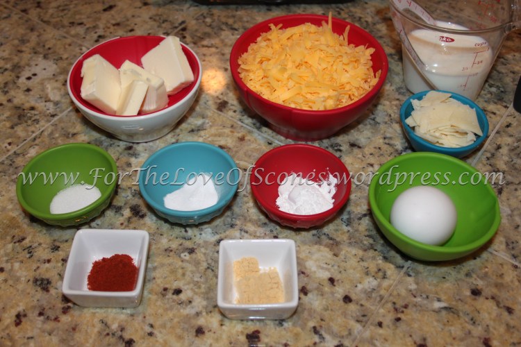 Measure out the ingredients.