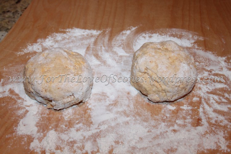 Give each half a few kneads until the dough is smooth.