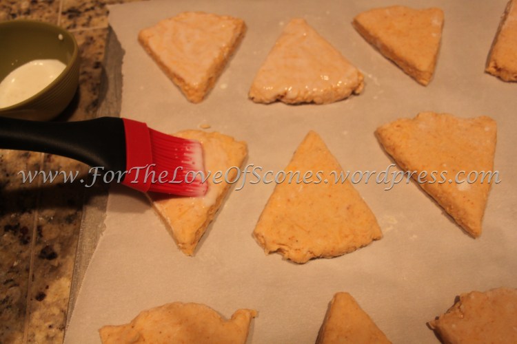 Brush with buttermilk (or milk).