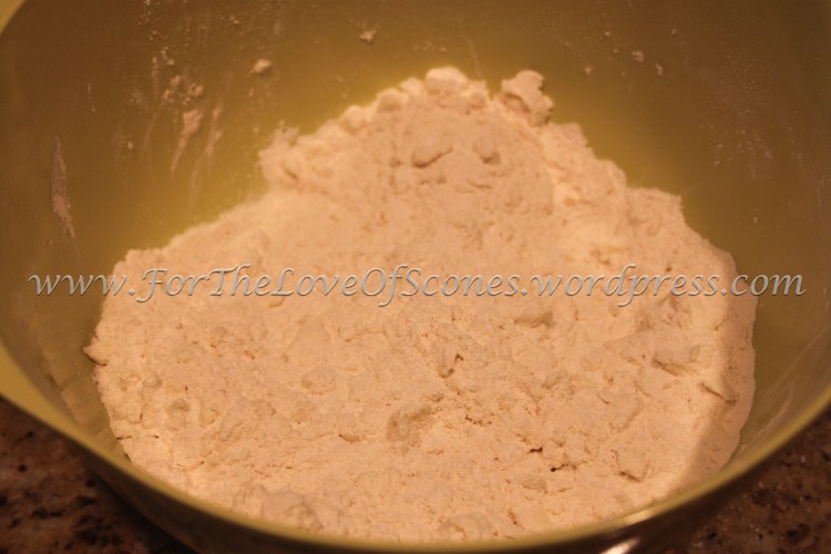 A few larger chunks of butter are okay, but try to get it uniform.