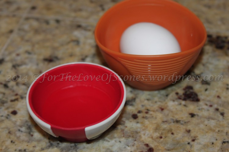 Ingredients for your glaze (this makes the scones shiny and extra golden).