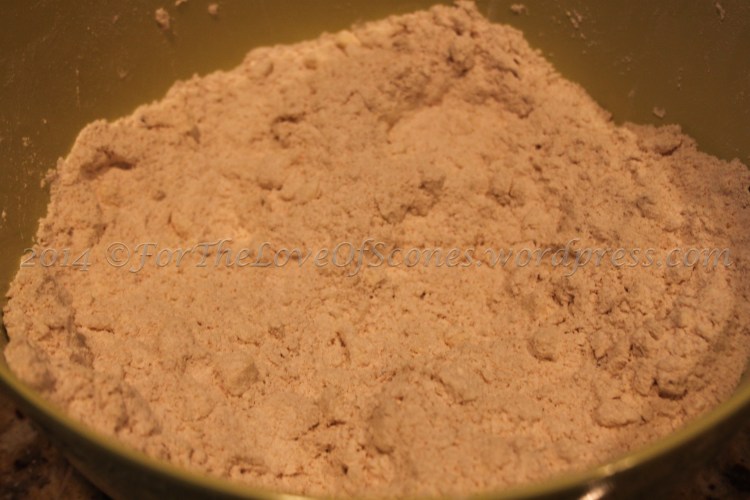 Some pea-sized chunks of butter are okay.