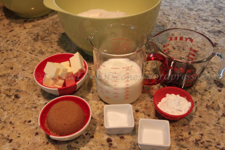 Measure out your ingredients.